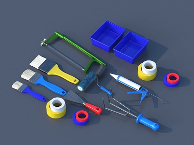 Hardware Tools Hardware Parts 3D Model 3d model