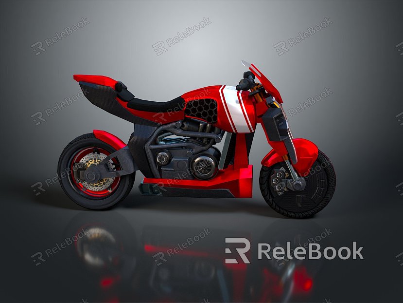 Motorcycle Two-wheeled Motorcycle Cross-country Motorcycle Road Race Motorcycle Motor Vehicle Transport model