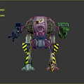 Mech Warrior Mech Soldier Machine Battlearm Mechanical Battlearm Machine Fighter Robot 3d model