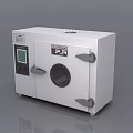 Laboratory Equipment With White Body Digital Display Control Panel And Viewing Window 3d model