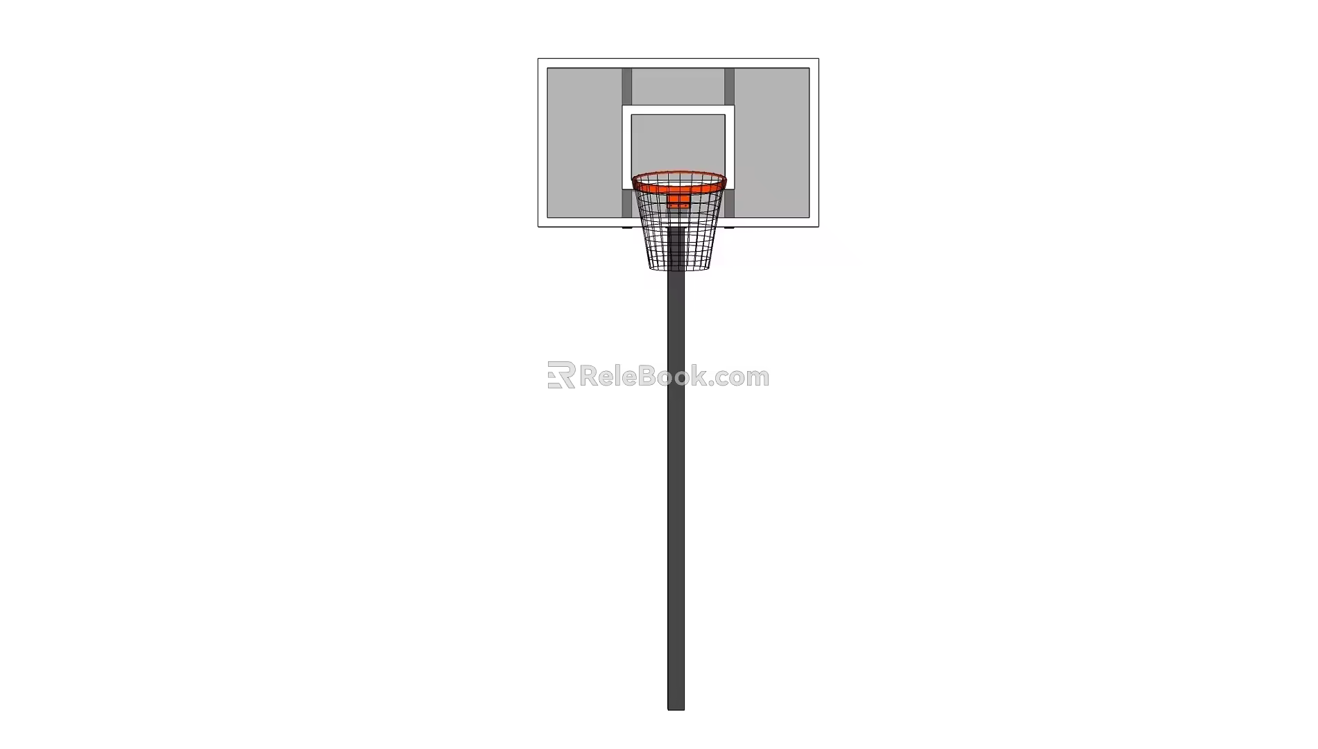 modern basketball frame 3d model