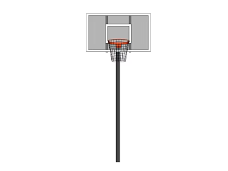 modern basketball frame 3d model