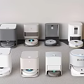 Intelligent sweeping robot sweeping and mopping all-in-one machine 3d model