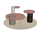 Modern combination of several sides and several corners 3d model