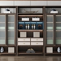 New Chinese Bookcase 3d model