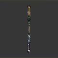 Scepter Ancient Scepter Cane Ancient Scepter Magic Scepter Metal Scepter Classical Scepter Magic Scepter 3d model