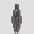 Elegant Multi tiered Crystal Chandelier With Transparent Prisms And Hanging Design