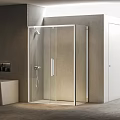 Modern Shower Sauna Interior With Glass Enclosure Steam Room And Stone Walls