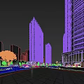 Modern High rise Residential Building With Surrounding Greenery And Street View