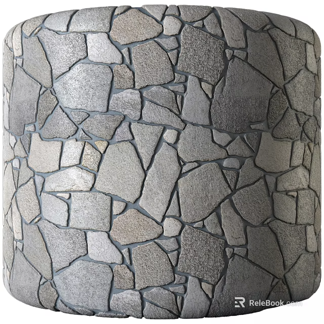 High Quality Natural Stone Component With Textured Surface For Architectural Wall Design 3d model 