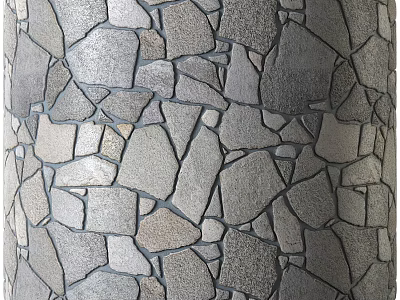 High Quality Natural Stone Component With Textured Surface For Architectural Wall Design 3d model
