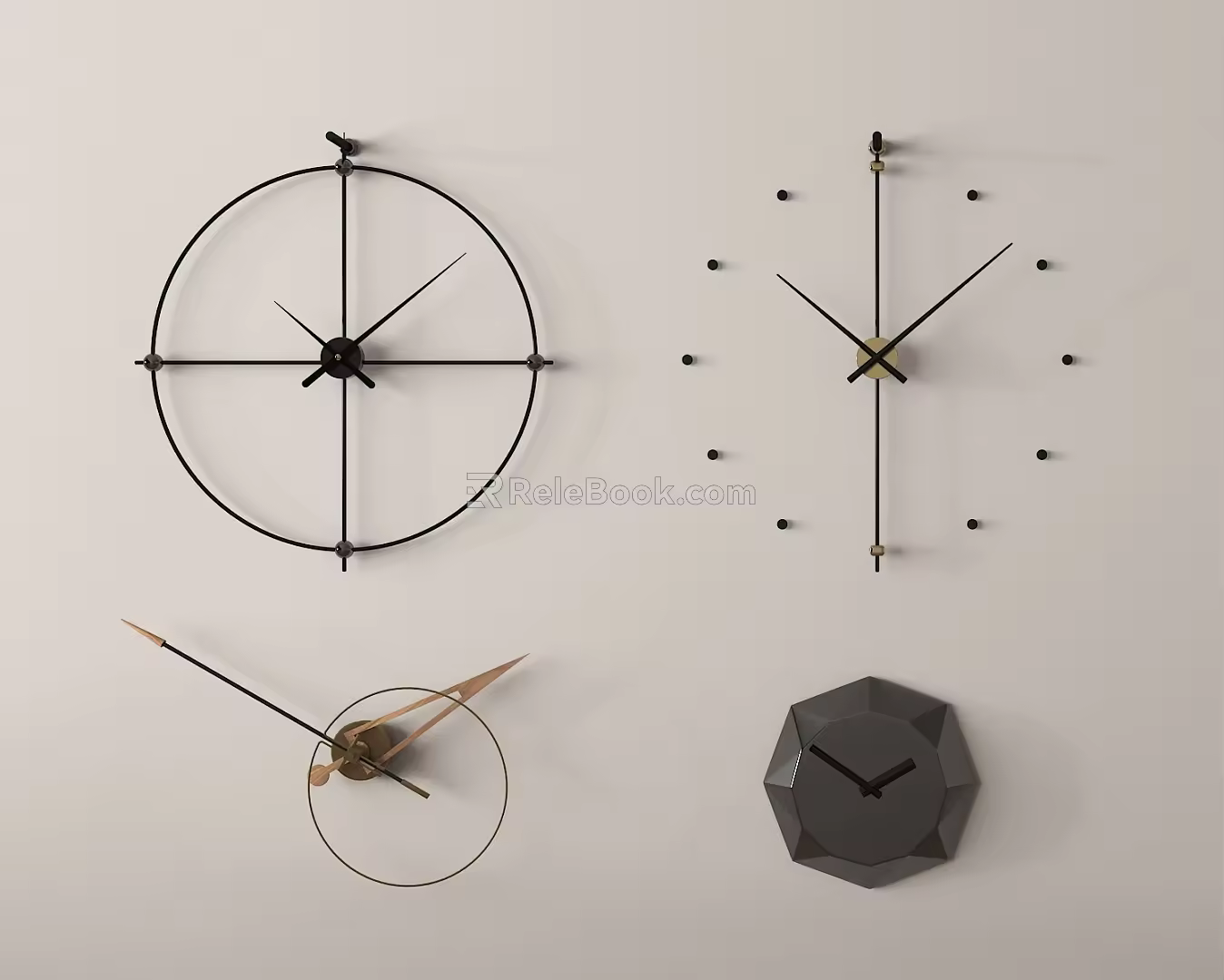 clock wall clock 3d model