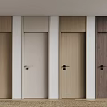 Modern Flush Doors With Different Color Options And Wooden Texture For Interior