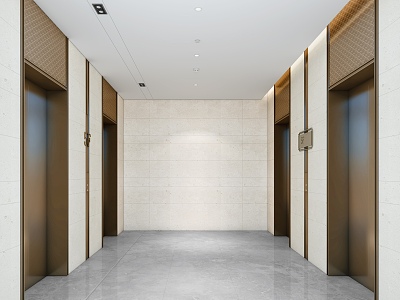 New Chinese Elevator Hall model