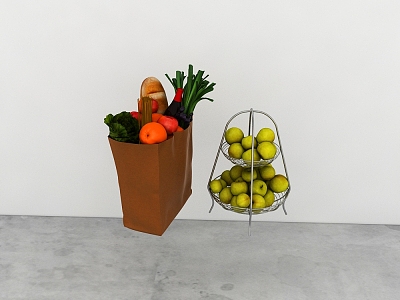 fruits and vegetables 3d model