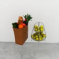 fruits and vegetables 3d model