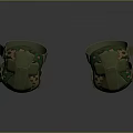 High Quality Military Weapon Gear Green Camouflage Knee Pads With Adjustable Straps
