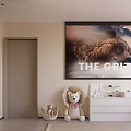 Children's Bedroom With Plush Toys And Large Poster