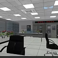 Modern Surveillance Monitoring Room Interior With Multiple Monitors Large Display Screen And Control Desk