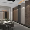 Ouluosha Modern Exhibition Booth With White Exterior Marble Decor And Product