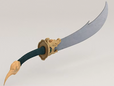 Cold weapon machete 3d model