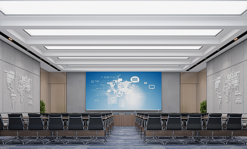 Modern Conference Room 3d model