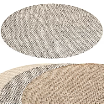 Modern Round Carpet Round Blanket 3d model