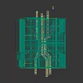 Futuristic Smart Automated Factory Workshop With Robotic Arms Conveyor Belts And Holographic Data Display Panels