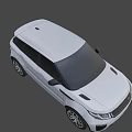 White Land Rover SUV with Modern Exterior Design and Sleek Body Features