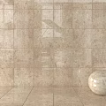 Beige Textured Ceramic Wall And Floor Tiles With Decorative Sphere