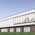 Modern Sales Office Building Simple Sales Department Club 3d model