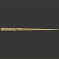 Elegant Handcrafted Wooden Hairpin With Intricate Carved Patterns For Daily Use