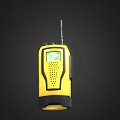 Modern intercom yellow intercom 3d model