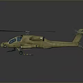Olive Drab Military Helicopter Scale Model With Rotor Blades And Cockpit
