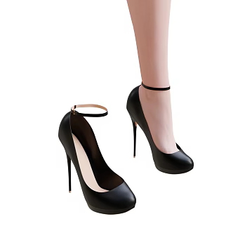 High-heeled shoes 3d model