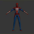 Spider Man 3D Model With Red And Blue Suit In Standing Pose