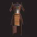 Traditional Samurai Armor Classic Design With Metal Plates And Leather Straps