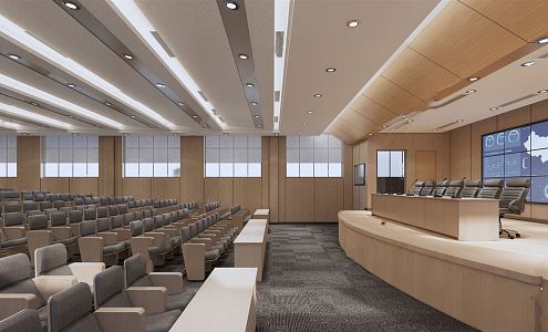 Modern Conference Hall Report Hall 3d model