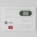Fire Alarm Control Device With Digital Screen Control Buttons And Indicator Lights