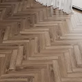 Elegant Herringbone Wooden Flooring With Warm Brown Natural Wood Grain