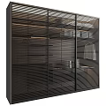 Modern Open Wardrobe Interior Design With Wooden Shelves And Hanging Space