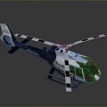Police Helicopter With Black And White Design N162FD Rotors And Reflective Surface