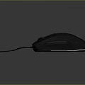 High Precision Ergonomic Wired Computer Mouse With Sleek Black Design For Office And Home Use 3d model