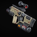 Science Fiction Gun Cyberpunk Gun Gun Laser Gun High-tech Gun Future Gun Game Gun Low Face Number Low Model Simple Model Times Film and Television Level Realism 3d model