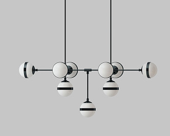 Modern chandelier 3d model