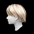Realistic Mannequin Head Model With Detailed Facial Features And Short Blonde Hair