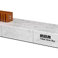 Modern Landscape Seats with Concrete Bases Wooden Tops and Hexagonal Designs
