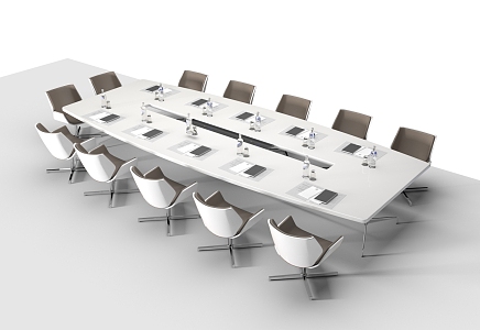 Modern Conference Table and Chair Large Conference Table Chair 3d model