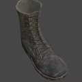 Military Style High Top Green Lace Up Boots With Durable Outdoor Tactical Design