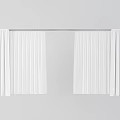 Minimalist White Curtains with Lightweight Fabric for Modern Home Window Decor Design